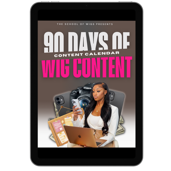 90 Days of Wig Content Ideas + Monthly Wig Content Themes Bundle